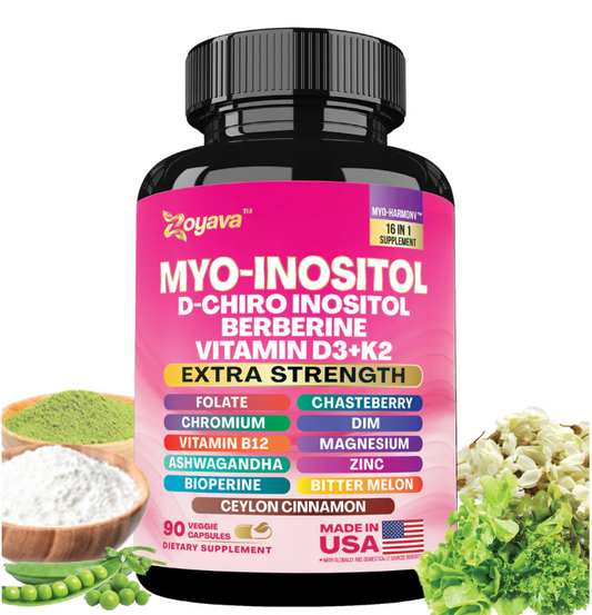 Ino-Balance | Myo-Inositol, D-Chiro Inositol y Berberina – 90 Cápsulas
